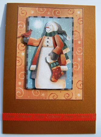 Happy Snowman by Margaret Scott