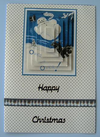 The Snowman and the Dog Playing Rolls by Margaret Scott