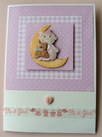 Baby Girl on Moon by Margaret Scott