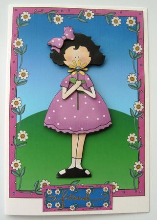 Flower for You Quick Card Front by Margaret Scott