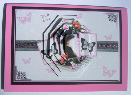 Framed Beauty Octagon Pyramid Card by Margaret Scott