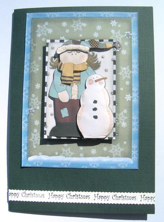 Martha with Her Snowman by Margaret Scott
