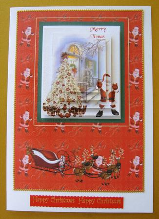 Santa and Sleigh by Margaret Scott