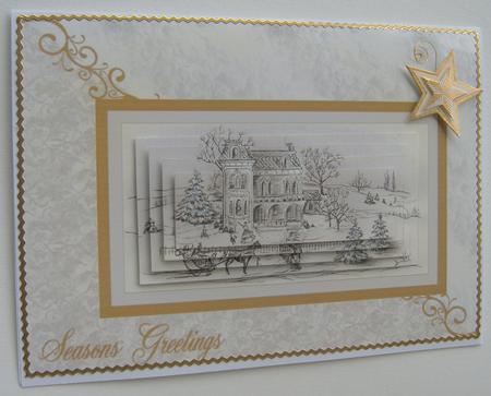 Monochromatic Christmas Morning Jaunt by Margaret Scott