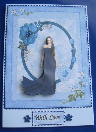 Lady in a Blue Frame by Margaret Scott