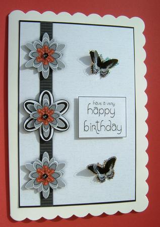 Black and White Collection Floral by Margaret Scott