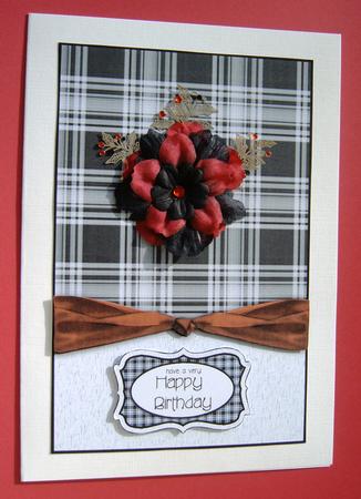 Black and White Collection Tartan by Margaret Scott