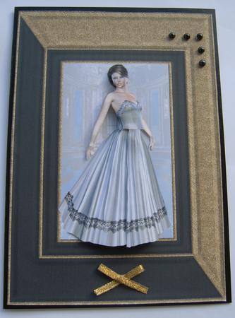 Elegant Lady in Black and White by Margaret Scott