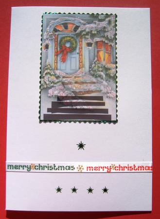 Christmas Door Pyramid Toppers by Margaret Scott