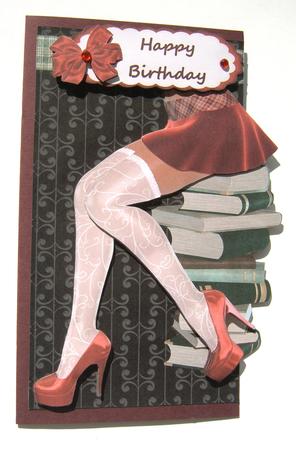 All About the Shoes Red Card Topper by Margaret Scott