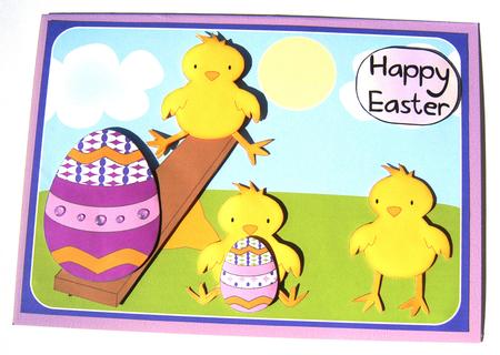 Easter Chicks Decoupage by Margaret Scott
