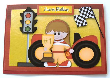 Racing Car Girl by Margaret Scott