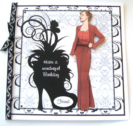 Silhouette Boot with Elegant Lady by Margaret Scott