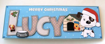 Patch the Dog Christmas Lucy Large Dl by Margaret Scott