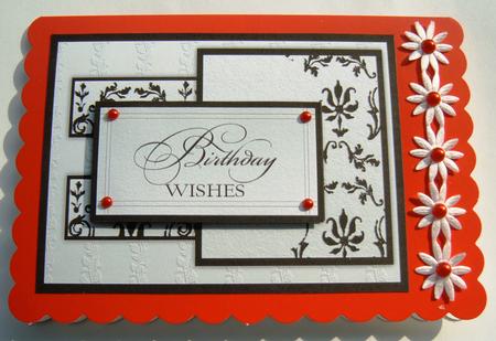 Black and Cream Collection Birthday by Margaret Scott