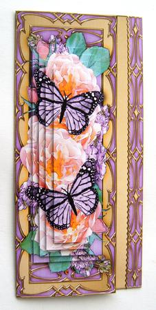 3D Offset Dl Roses & Butterflies Pyramage Mini Kit by Margaret Scott