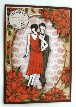 1920's Poinsettia Christmas by Margaret Scott