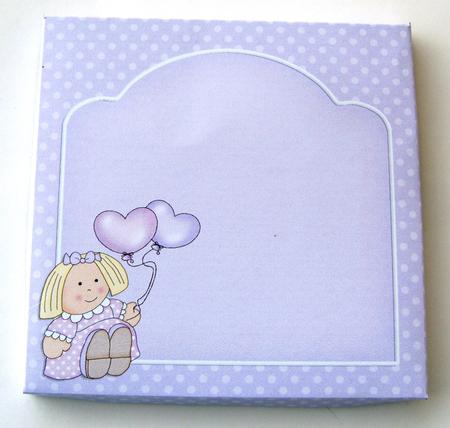 Baby Girl 5 x 5 Square Card Box Mini Kit by Margaret Scott