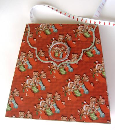 Large Gift Handbag - Teddies in Stockings by Margaret Scott