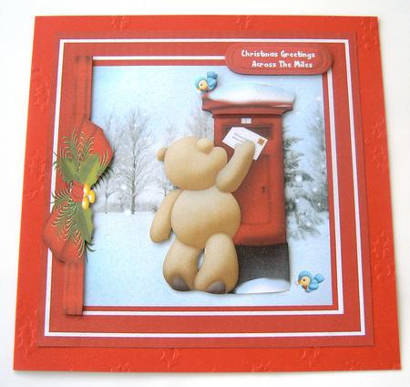 Little Ted Posting the Christmas Letters by Margaret Scott