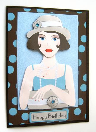 Art Deco Girl with Hat by Margaret Scott