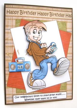 Teen Boy Plays Great Music by Margaret Scott