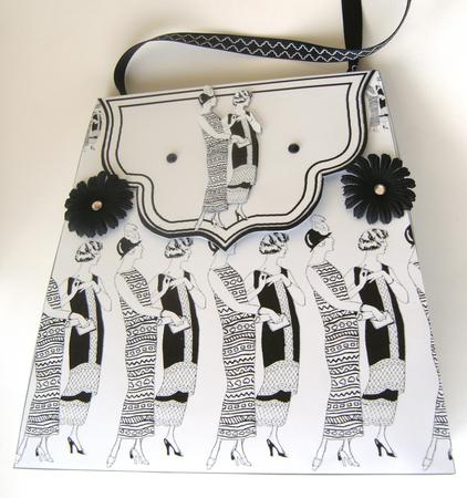 Large Gift Handbag - Art Deco Ladies by Margaret Scott