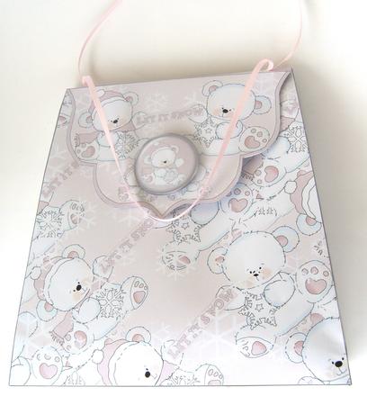 Large Gift Handbag - Baby Polar Bears 2 by Margaret Scott