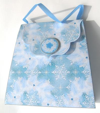 Large Gift Handbag - Feather Wreath by Margaret Scott
