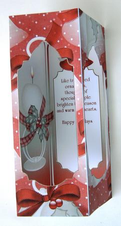 Tower Card - Christmas Candle by Margaret Scott