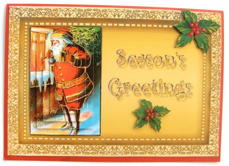 Santa Peering Through the Window by Margaret Scott