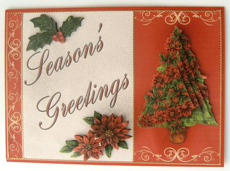 Seasons Greetings with a Tree by Margaret Scott