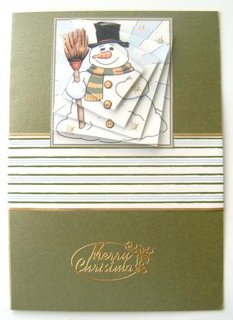 Happy Snowman Duo Topper by Margaret Scott
