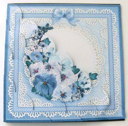 8 x 8 Spring Flowers Kit with Scalloped Corners by Margaret Scott