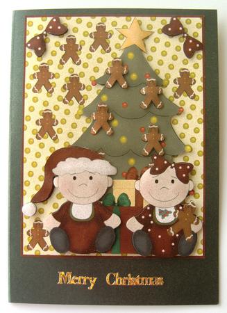 Babies first Christmas decoupage topper by Margaret Scott