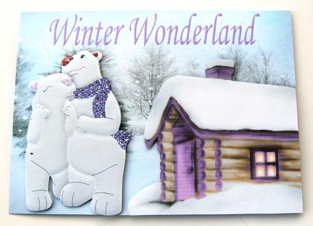 Give Me Some Cuddles Cute Polar Bears in the Snow by Margaret Scott