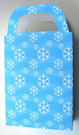 Blue Snowflakes - Gift Bag by Margaret Scott