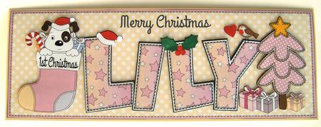 Patch 1st Xmas Lily Large Dl by Margaret Scott