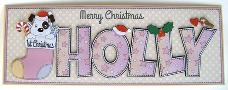Patch 1st Xmas Holly Large Dl by Margaret Scott