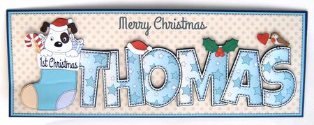 Patch 1st Xmas Thomas Large Dl by Margaret Scott