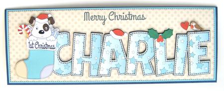 Patch 1st Xmas Charlie Large Dl by Margaret Scott