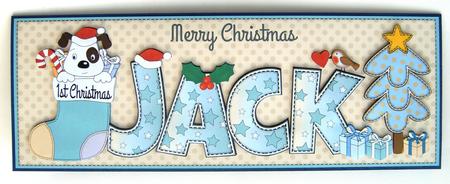 Patch 1st Xmas Jack Large Dl by Margaret Scott