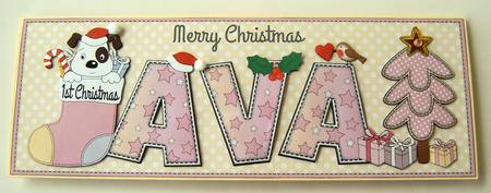 Patch 1st Xmas Ava Large Dl by Margaret Scott