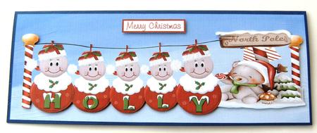 Holly Christmas Name Dl by Margaret Scott
