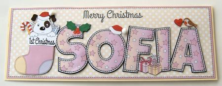 Patch 1st Xmas Sofia Large Dl by Margaret Scott