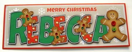 Gingerbread Men Rebecca Large Dl by Margaret Scott