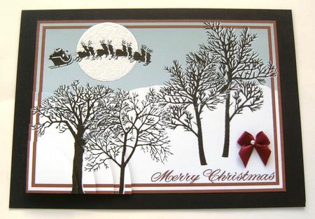 Santa Silhouette by Margaret Scott