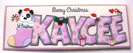 Patch 1st Xmas Kaycee Large Dl by Margaret Scott