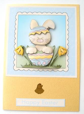 Easter Bunny Decoupage by Margaret Scott