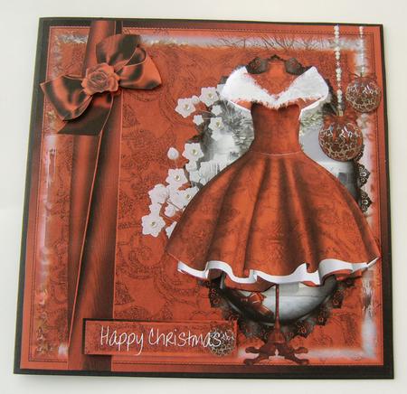 The Red Christmas Dress Topper by Margaret Scott